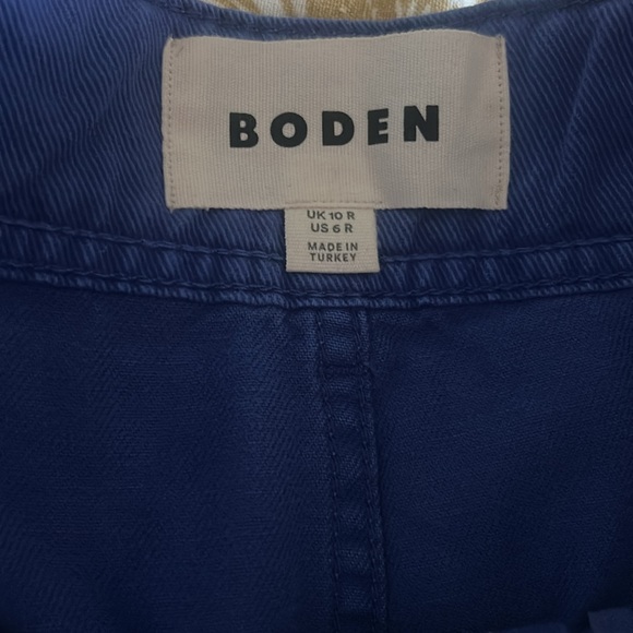 NWT BODEN Contrast stitch trousers size 6 Blue - Picture 4 of 7